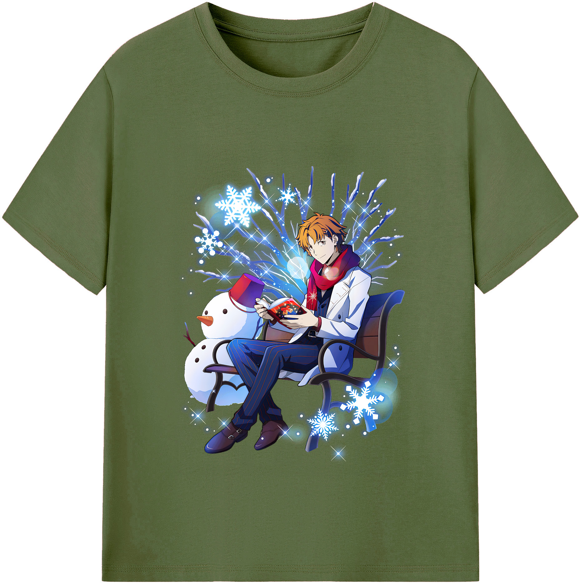 （画像用） 文豪ストレイドッグス Bungo Stray Dogs 綿100％半袖Tシャツ（フロントプリント）